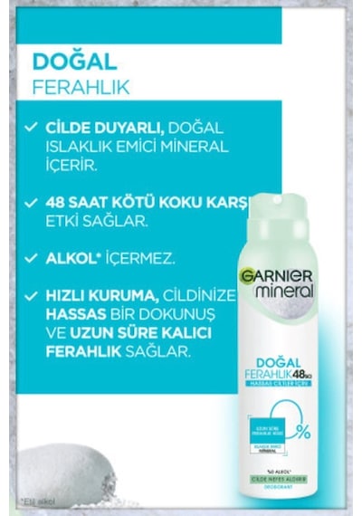 5'li Mineral Doğal Ferahlık Sprey Deodorant Seti