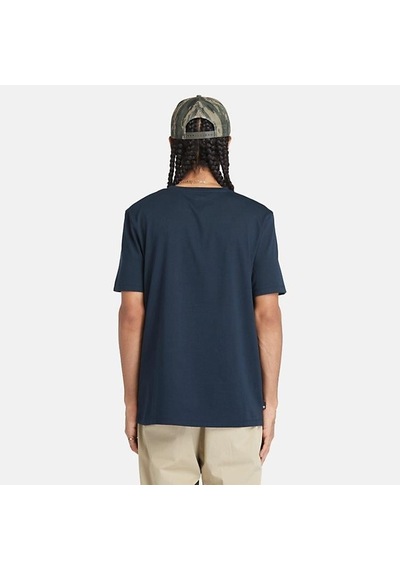 Timberland Tımberland Linear Logo Short Sleeve Tee Tb0a5upq4331-dark Sapphıre Lacivert