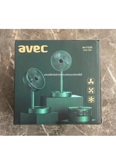 Avec Katlanır Sogutucu Mini Fan Kamp Fanı Karavan Fanı Çadır Fanı 5v Şarjlı Yeşil
