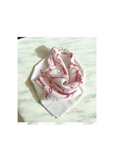 Herşeynota Atatürk Imzalı Kırmızı Ve Beyaz 2'li Renk Unisex Bandana Fular 23 Nisan 29 Ekim 10 Kasım 19 Mayıs Çok Renkli