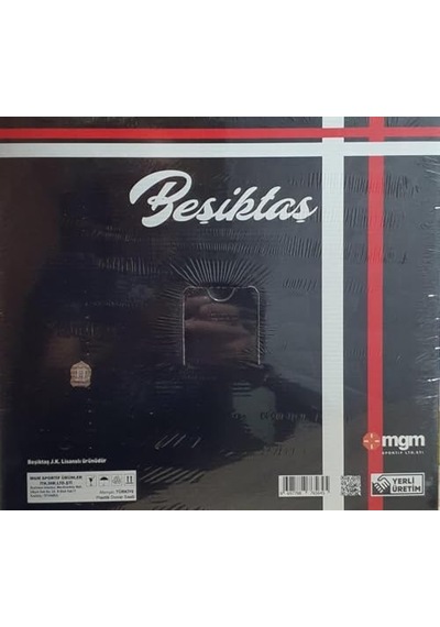 Beşiktaş Lisanslı Duvar Saati Grafikli 0240-keçe-şekilli-48cm