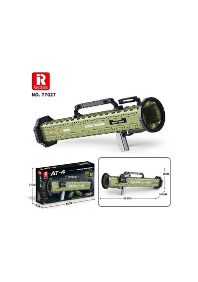 Reobrix 77027 At-4 M136 Antitank Grenade Launcher Yaratıcı Yapı Blok Seti Building Blocks 1748 Parça Reobrix 77027 At-4 M136 Antitank Grenade Launcher Yaratıcı Yapı Blok Seti Building Blocks 1748 Parça