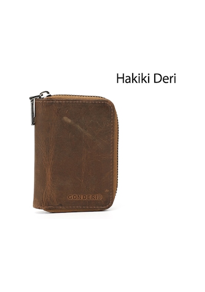 Gönderir Gönderi R Unisex Taba Crazy Hakiki Deri Dikey Kartlık Ddux76006858