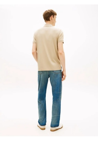 Tommy Hilfiger Mw0mw42758rbt Interlock Zip Reg Erkek Polo Tişört Bej