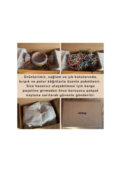 Gökkuşağı Renkli Deniz Kabuğu Tasarımlı Dekoratif Kase Ve Takılık