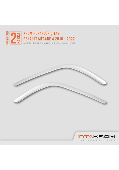Renault Megane 4 Krom Hoparlör Çıtası 2 Parça 2016 - 2022 Hb-sd