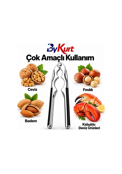 Ceviz Fındık Kıracağı Çok Amaçlı Badem Antep Fıstığı Karides Kıracağı Paslanmaz Çelik