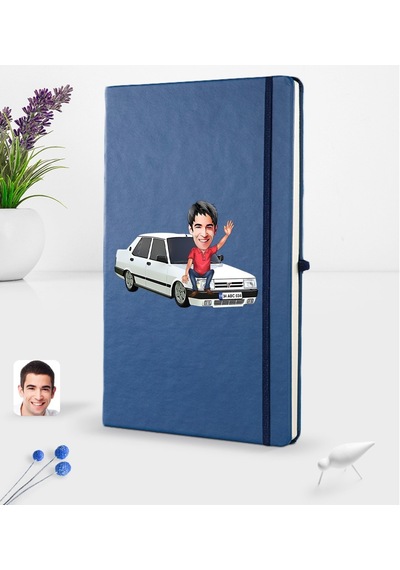Kişiye Özel Plakalı Erkek Tofaş Doğan Slx Karikatürlü Lacivert Te