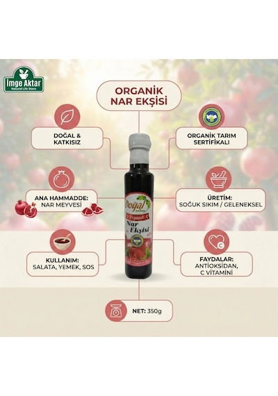 Organik Nar Ekşisi 350g