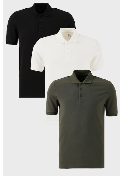 Buratti Erkek T Shirt 5902127s3 Siyah-beyaz-haki Beyaz - Haki