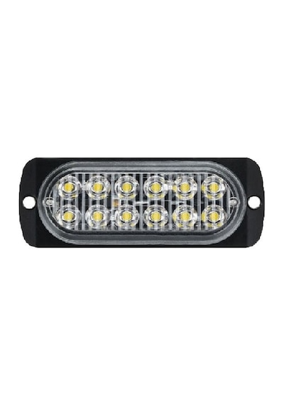 Animasyonlu Lamba Mercekli Cam 12 Led'li 115mm 12v-24v Beyaz - Fr