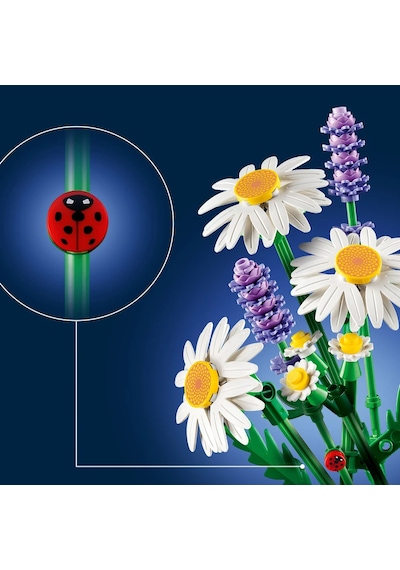 LEGO® Botanicals Papatyalar 11508 - 9 Yas ve Üzeri Çocuklar için 3 Büyük Papatya Içeren Yaratici Oyuncak Yapim Seti (133 Parça)