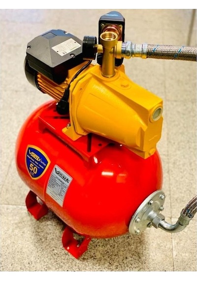 Jet 100m 1 Hp 5 Kat 6 Daire 50 Lt Yatık Tank Kitli Paket Hidrofor