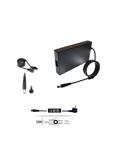 Notebook Adaptör, Şarj Aleti, Şarj Cihazı 230w - Casper Excalibur G770.9300-beh0r Muadili İle Uyumlu