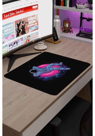 Astronot V2 48x40 Xl Gaming Kauçuk Kaymaz Taban Mouse Pad Fare Altlığı