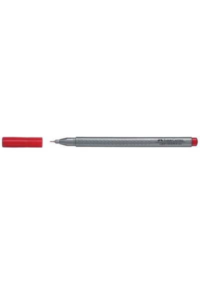 Faber-castell Grip Finepen 0,4 Mm Kırmızı 1 Adet Yıkama Sonrası Leke Bırakmayan Kalem
