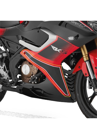 Rks Qj Motor Kırmızı Srk 125r Sağ Alt Sakal Üstü Tasarı
