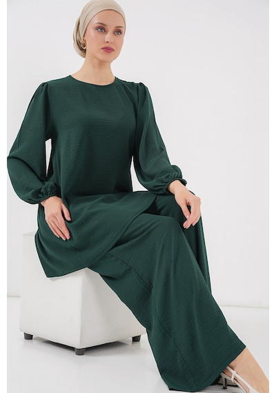 Bigdart Ayrobin Tunik Pantolon Alt Üst Takım 6712 - Zümrüt Yeşili