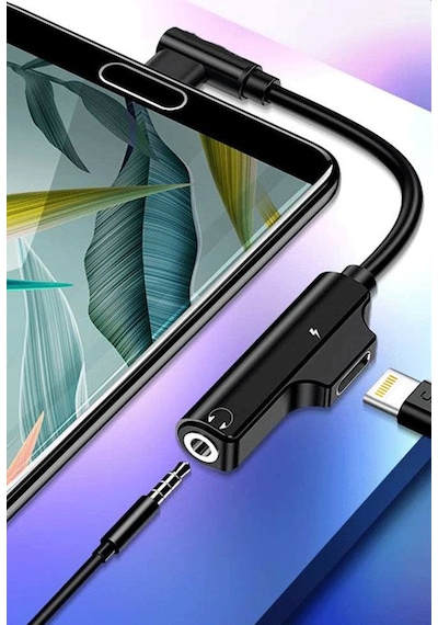 Sunline 192405 Apple Uyumlu iPhone Lightning Dual Kulaklık & Şa