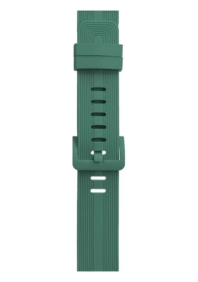 Newface Apple Watch 38mm Kr408 Çizgili Silikon Kordon - Yeşil Diğer