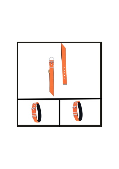 Uyguna-yakala Turuncu 3.0 47-55 Cm Dokuma Boyun Tasması-sma.349