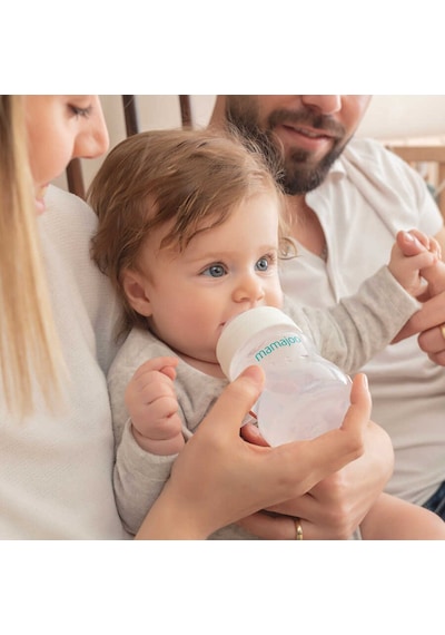 Mamajoo Anti-kolik Biberon Emzikleri 0ay+, Yavaş Akışlı, 2li Paket