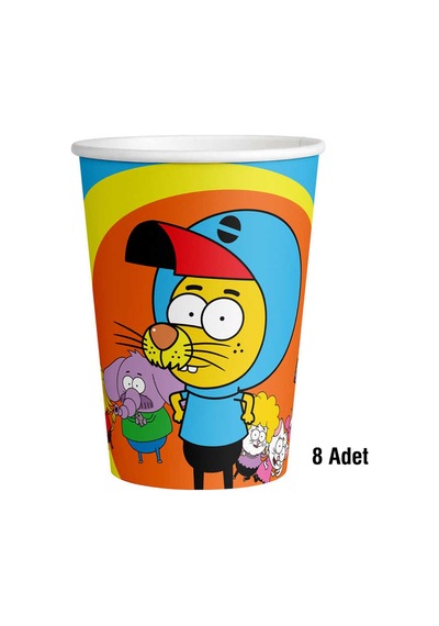 Kral Şakir Action Karton Bardak 8'li8 Oz
