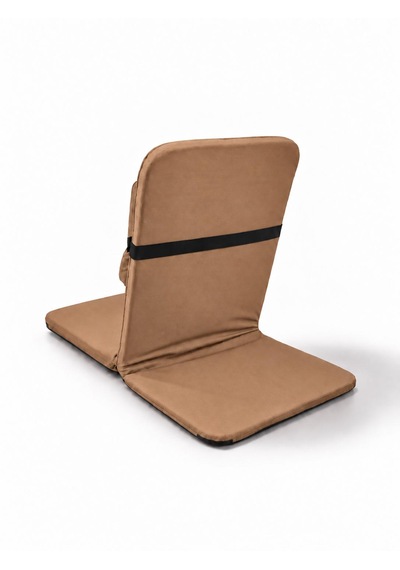 Meditasyon Sandalyesi İlave Yastıklı Backjack Xl Yoga, Nefes, Meditasyon Sandalyesi Duck Kumaş Açık Kahverengi