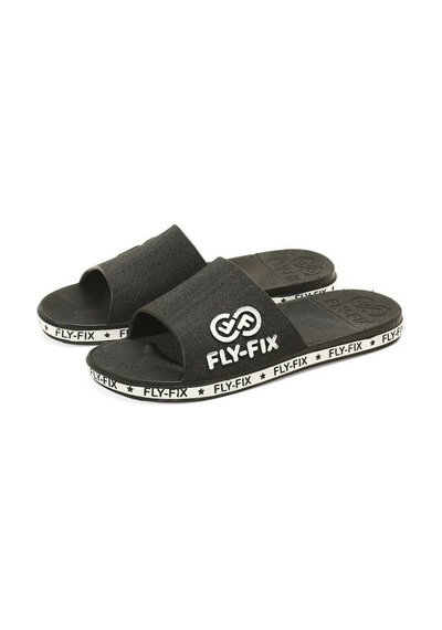 Fly-Fix Kaymaz Düz Topuklu Unisex Terlik Siyah