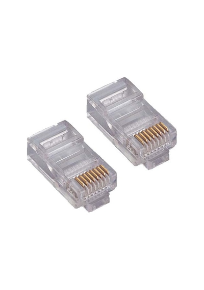 Speed Sp-u100-d Cat5-cat6 100 Adet Rj45 Konnektör Yeni Nesil Delikli