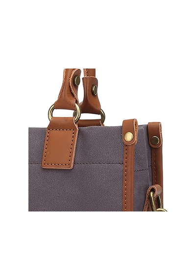 Kanvas Kumaş Kadın Çantası Elden Tutmalı Smart Bags 1333 Kahve