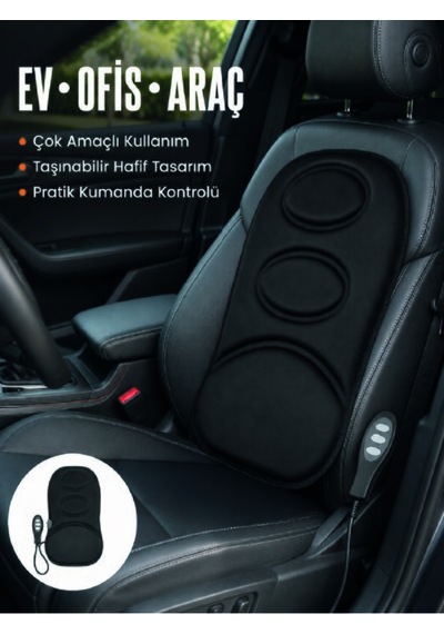 Sırt Ve Bel Masaj Minderi Motorlu, Kademeli Şiddet Ayarlı Masaj Koltuğu Pedi Kamuflaj