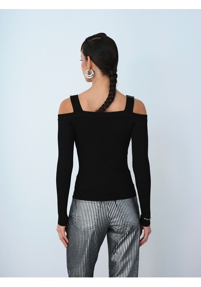 LOFT Slim Fit Kadın Kazak Lf2038514 Q1.v1 Siyah