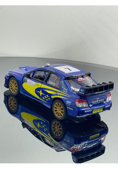 1.36 Ölçek Subaru Yarış Arabası Metal 12 Cm Model Oyuncak Araba