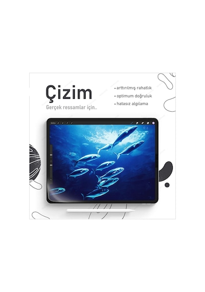 Apple Uyumlu iPad Pro 11 Inch M2 Çip 2022 Paper-like Ekran Koruyucu Kağıt Hisli Kırılmaz Cam