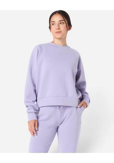 Asics Nagıno Refıned Texture Sweat Top Kadın Mor Sweatshirt 2032d370-500