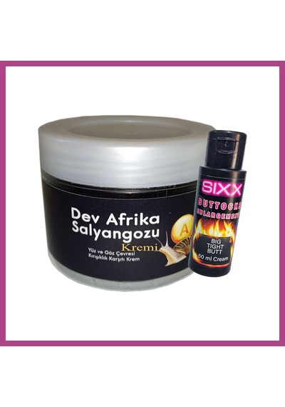 Gees Global Bonie Giant 100ml Ksıxx:29 Krem Dev Afrika Salyangozu Anti-aging İle Birlikte + Sıxx Kaıca Sekiııendırme Kremi 60 Ml Gbzs