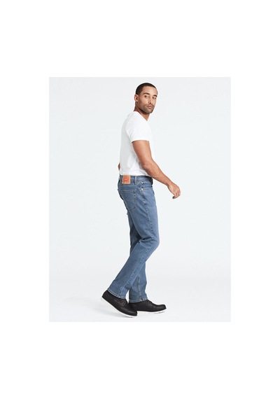 Levi's 514 Straight Erkek Jean Pantolon Stonewash Med İndigo - Flat Finish