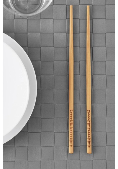 Thentech Ahşap Chopstick 10 Adet Chopstick Çubuk Çin Yemek Çubukları Chopstick Kahverengi