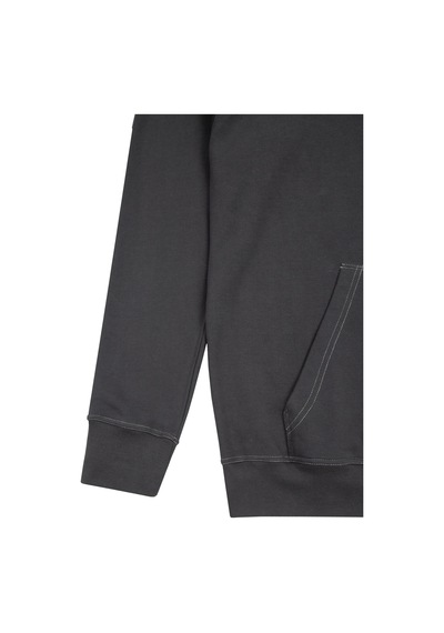 Beord Koyu Gri %100 Pamuk Kapüşonlu Sweatshirt Bhd1-137