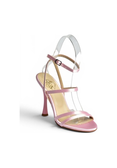 Fox Shoes Y752115204 Pudra Kumaş İnce Topuklu Kadın Ayakkabı