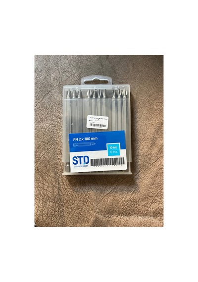 Uç Yıldız Matkap Ucu Vidalama Ph2 X 100 Mm Uzun Boy 10 Cm 3 Adet