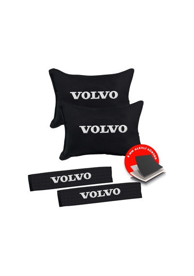 Volvo Nakışlı Otomind Boyun Yastığı Seti