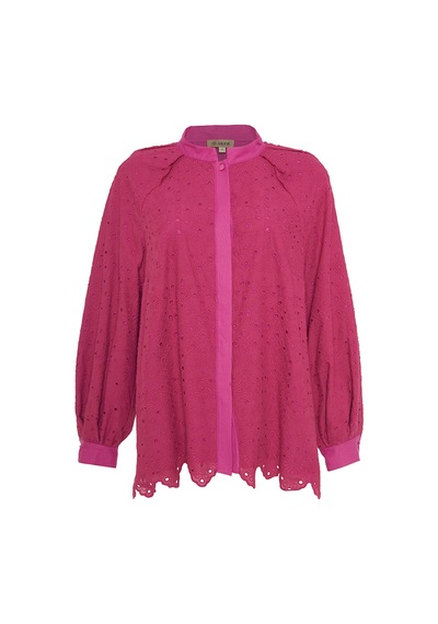Aker 24ss02152112 Büyük Beden Bluz 24ss02152112 006 Fuşya Fuşya