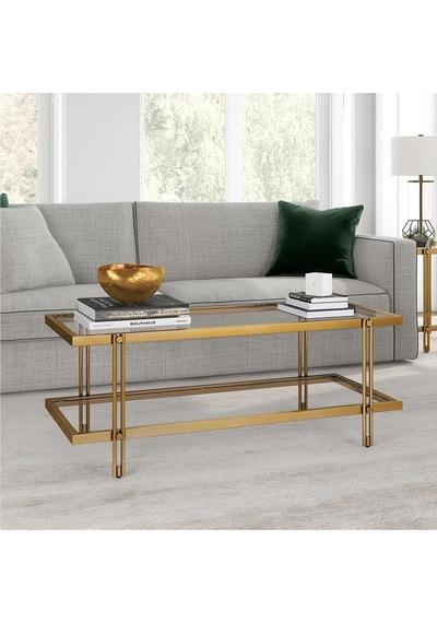 Dolores Gold Metal Orta Sehpa 120 60