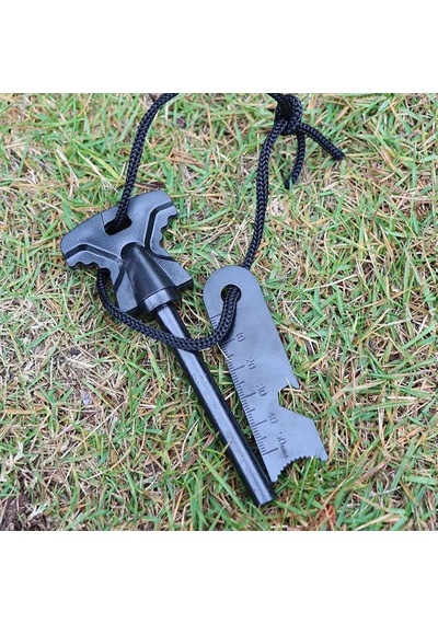 Valkyrie 8mm 8.5cm Magnezyum Ateş Başlatıcı Bar -%100 Katkısız Alüminyum İçermez Fire Starter Çok Renkli