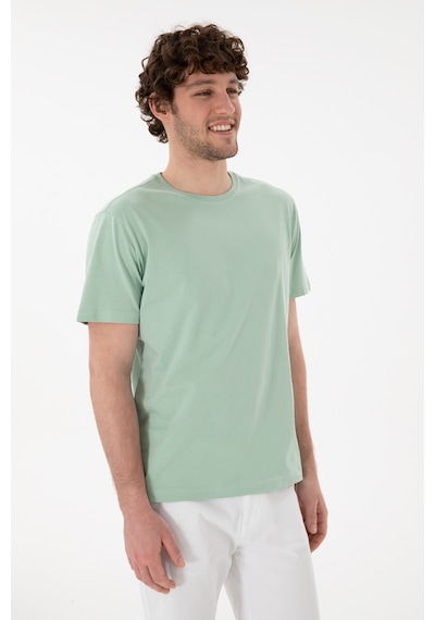 U.S. Polo Assn. Erkek Regular Fit Bisiklet Yaka Su Yeşili Basic Tişört 50305985-VR048 U.S. Polo Assn. Erkek Regular Fit Bisiklet Yaka Su Yeşili Basic Tişört 50305985-VR048