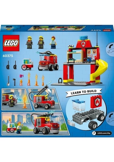 LEGO® City 60375 İtfaiye Merkezi ve İtfaiye Kamyonu 153 Parça