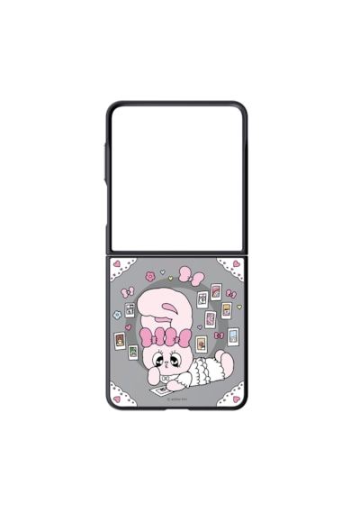 Samsung Galaxy Z Flip8 Aynalı Magnet Kılıf (Esther Bunny)