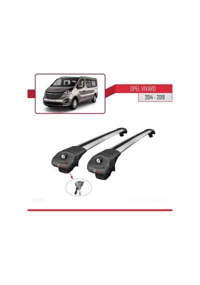 Opel Vivaro 2014-2019 Arası İle Uyumlu Ace-1 Ara Atkı Tavan Barı Gri
